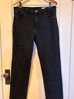 GAP nineties straight hi-rise flare Size 31-12 Flawless Used Condition BLACK
